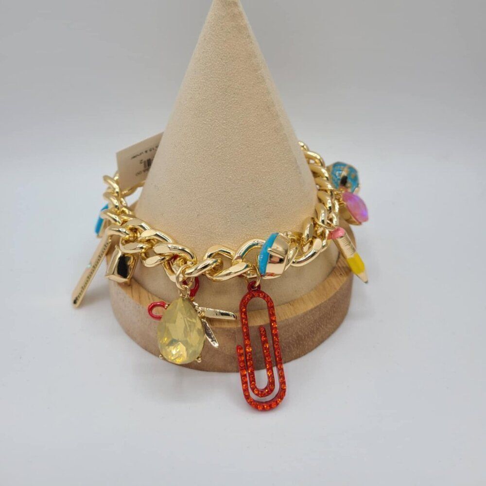 Betsey Johnson Back To School Charm Bracelet NWT!  NEW! - Picture 7 of 8